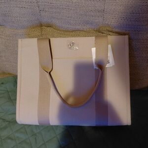 Elegant Lululemon Two Tone Canvas Tote Bag